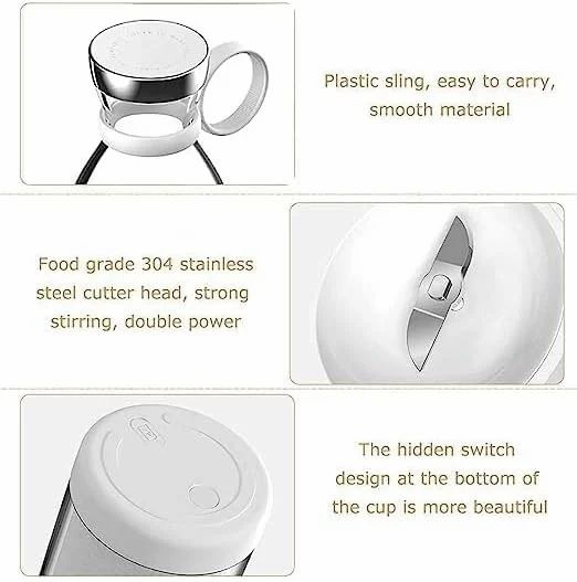 Portable Mini Juicer Bottle, 300 ml