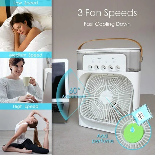 Air Cooler Fan, Portable Air Cooler Fan – Mini Personal Cooling Fan With Adjustable Speeds
