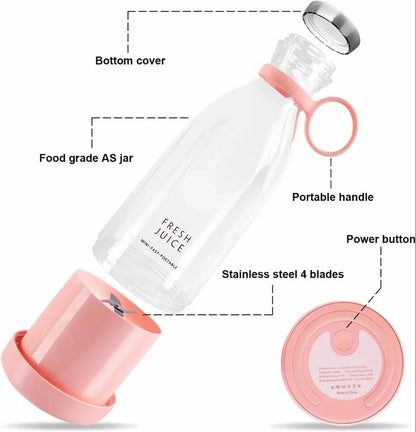 Portable Mini Juicer Bottle, 300 ml